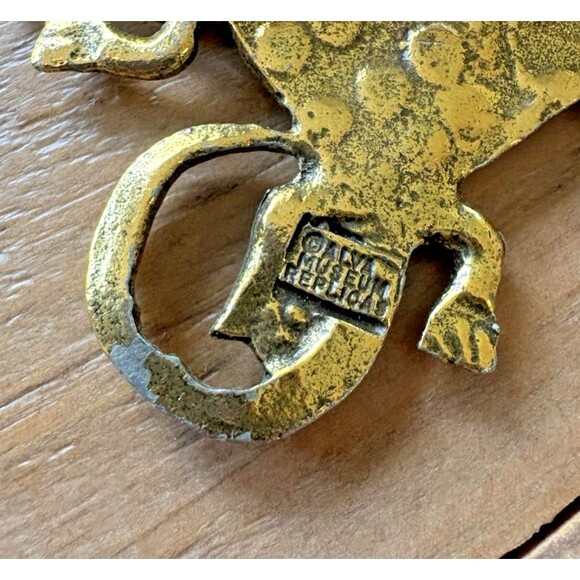 Vintage Alva Museum Replica Alligator Pin Brooch Used - Picture 9 of 13